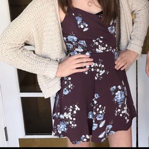 Floral print garage dress